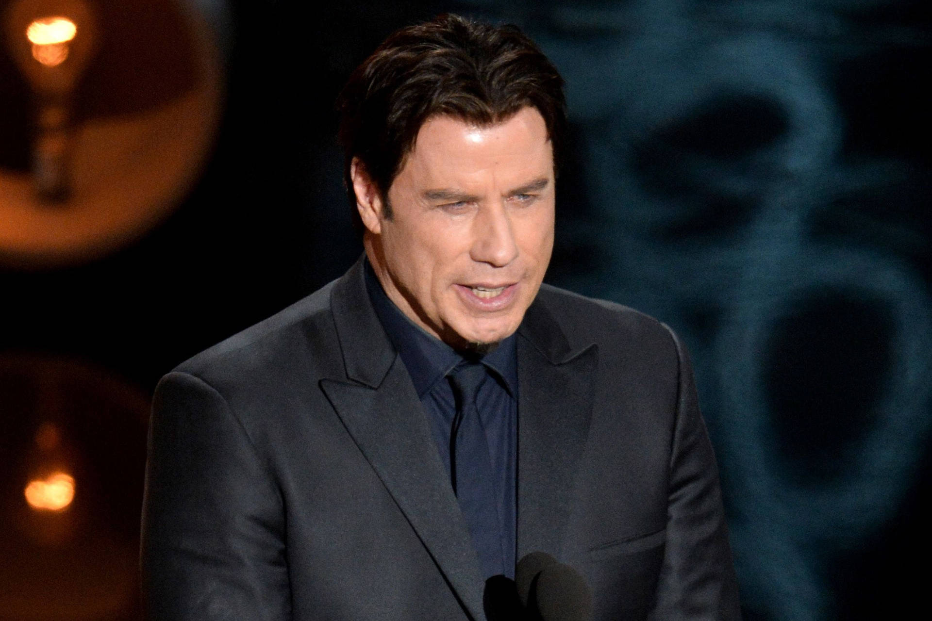 John Travolta Awards Night Speech Background