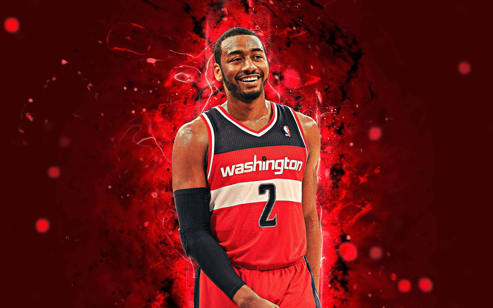 John Wall Red Abstract Art Background