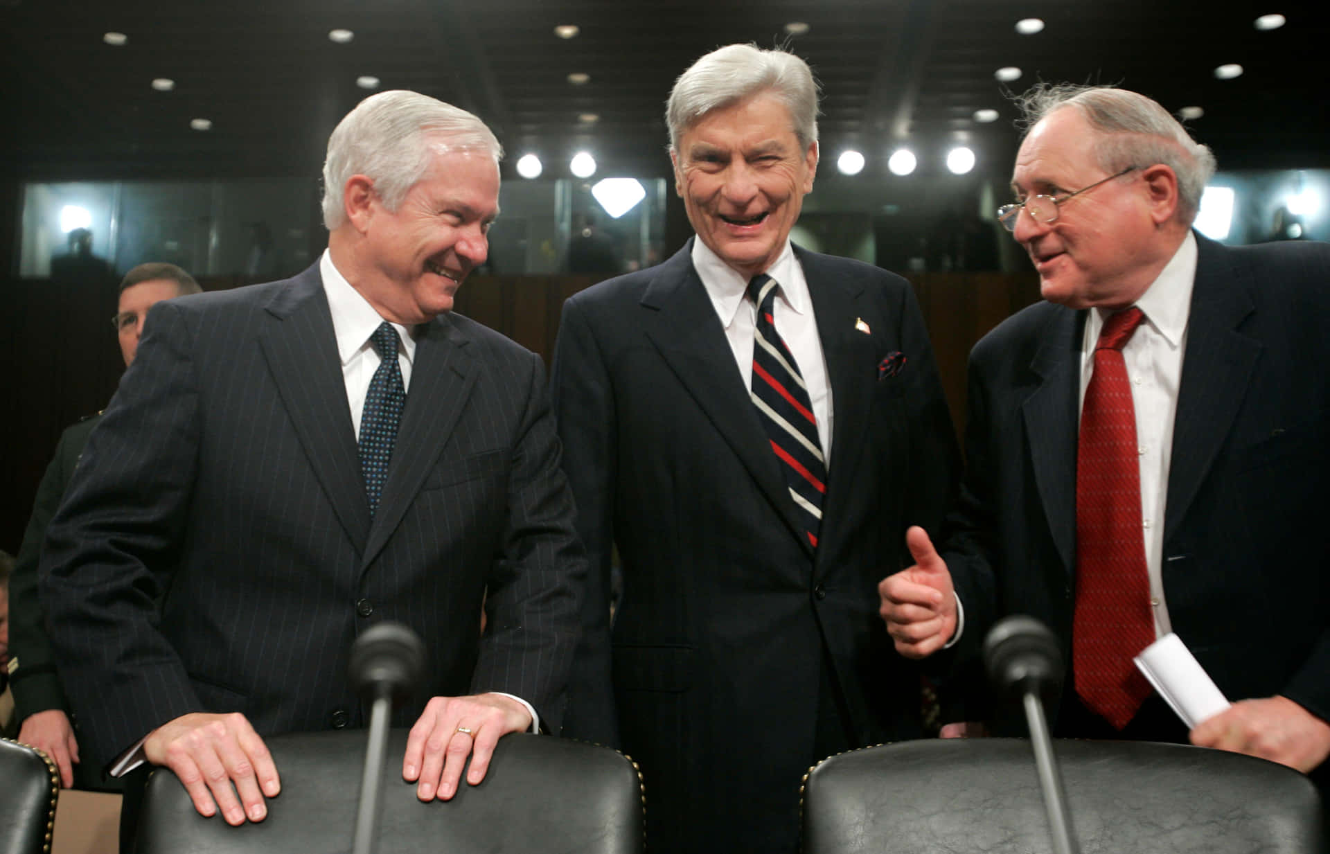 John Warner Laughing And Smiling Background