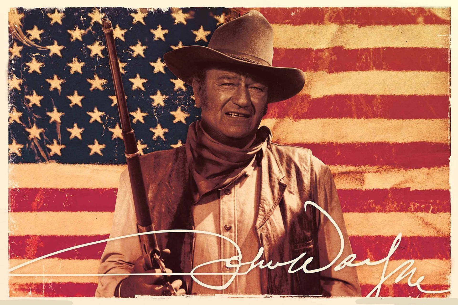 John Wayne American Flag