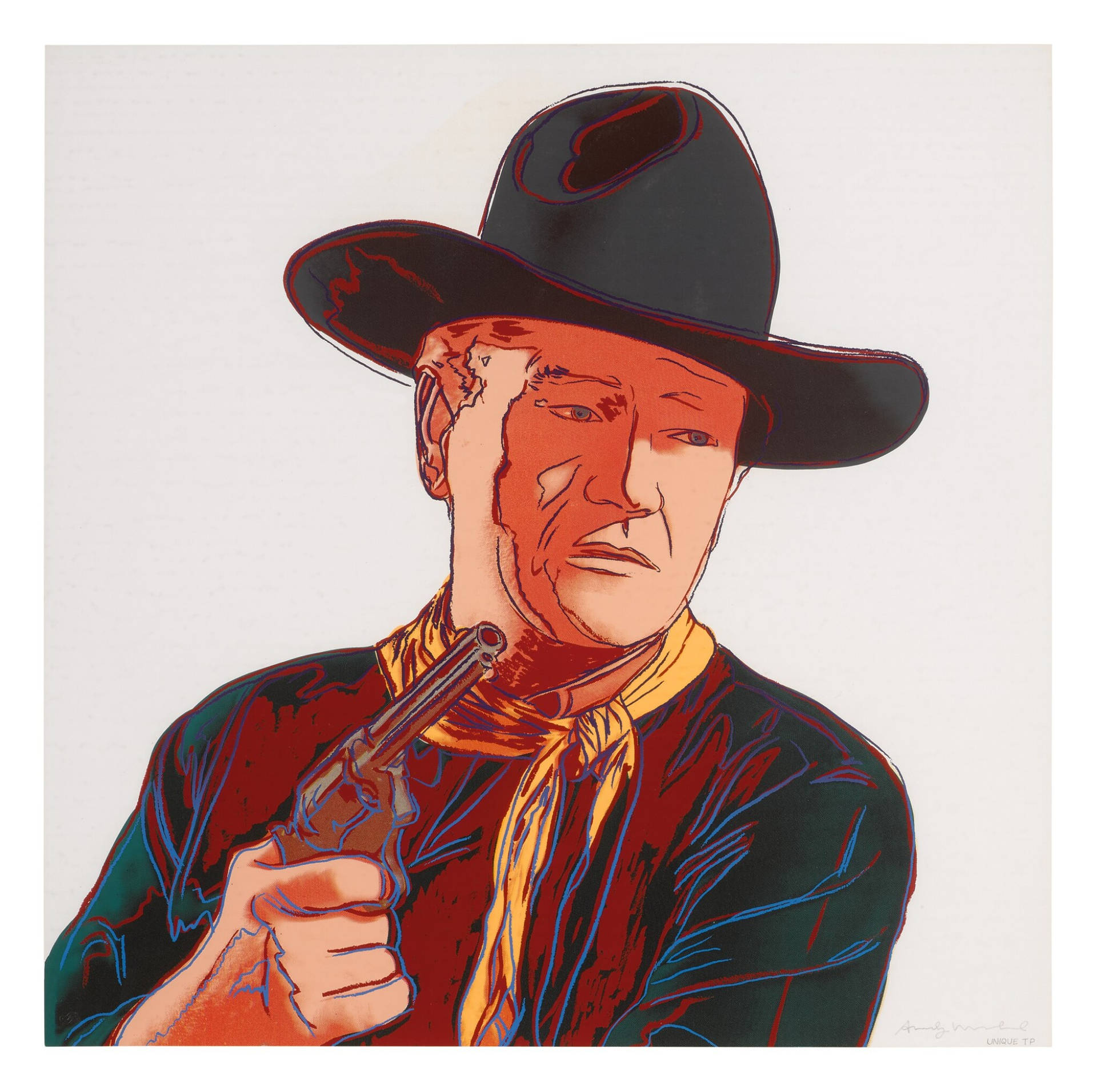 John Wayne Digital Illustration Background