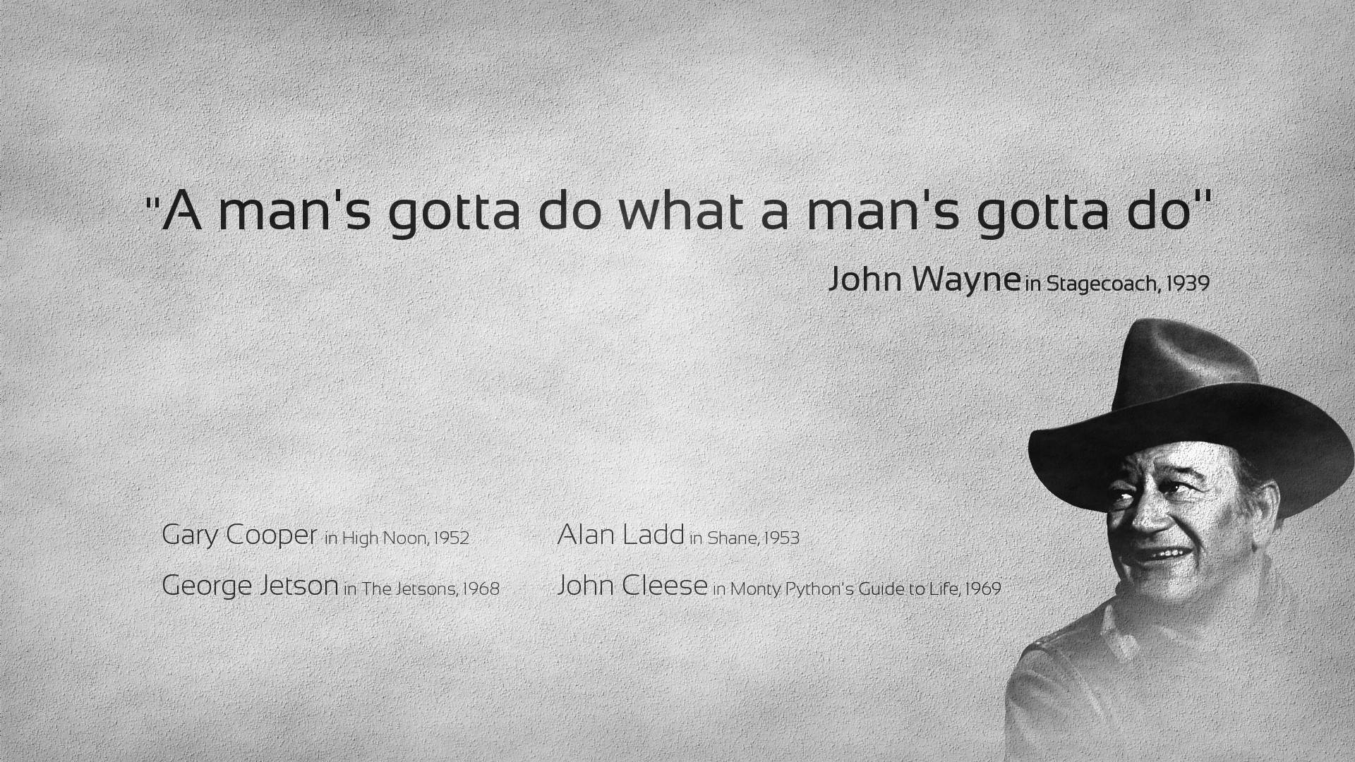 John Wayne Motivational Quote Background