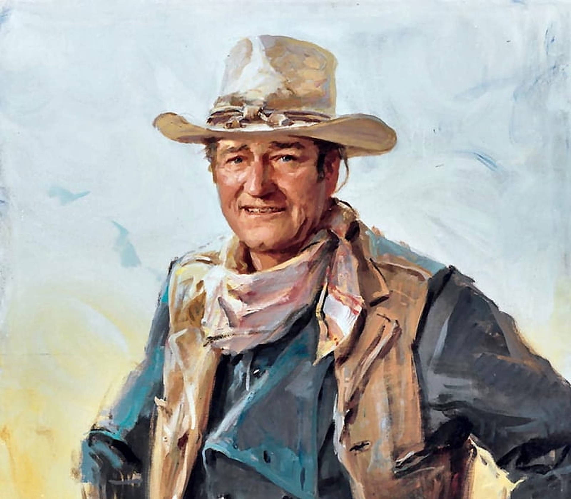 John Wayne Painting Background