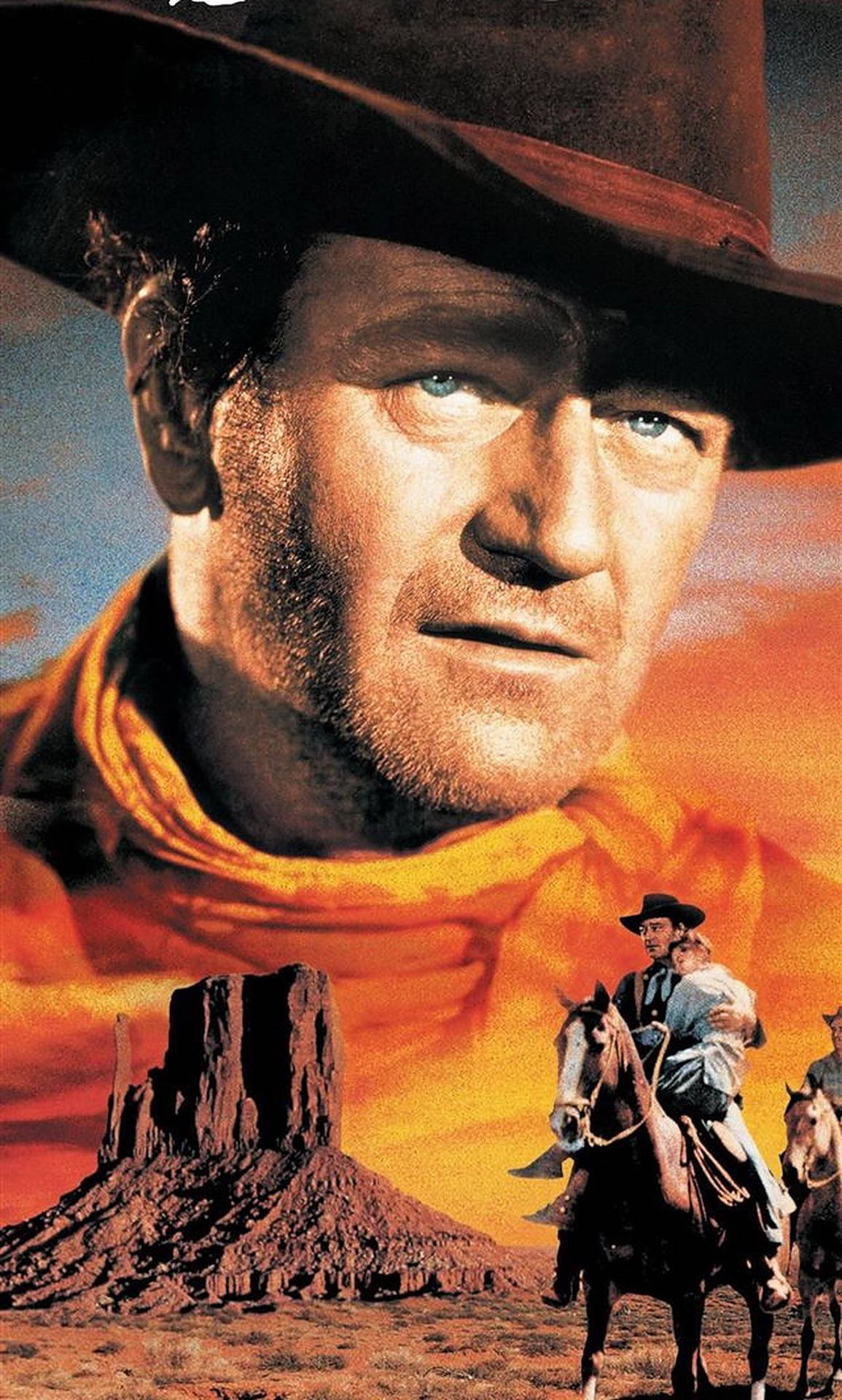 John Wayne With Cowboy Hat Background