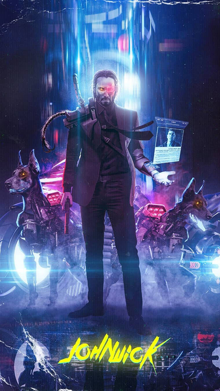 John Wick Cyberpunk Iphone X Background
