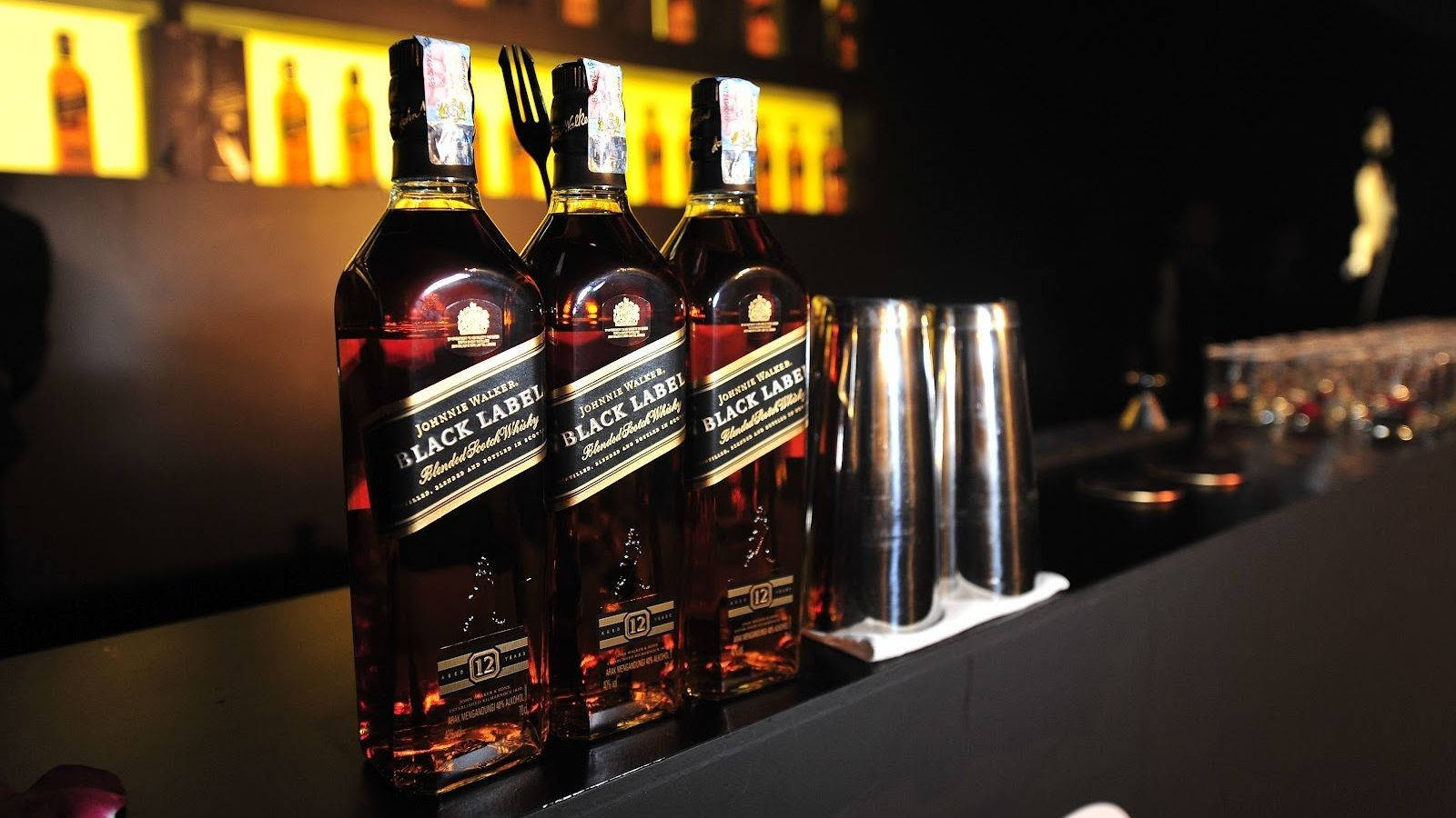 Johnnie Walker Bar Counter Background