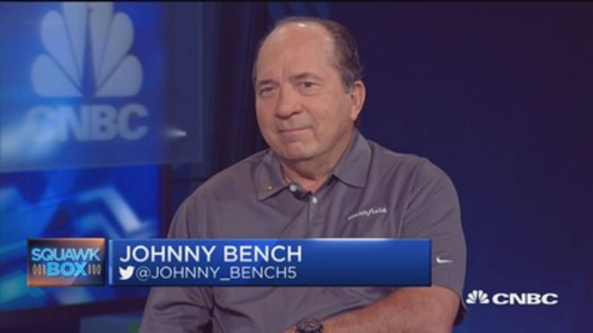 Johnny Bench Tv Interview Background