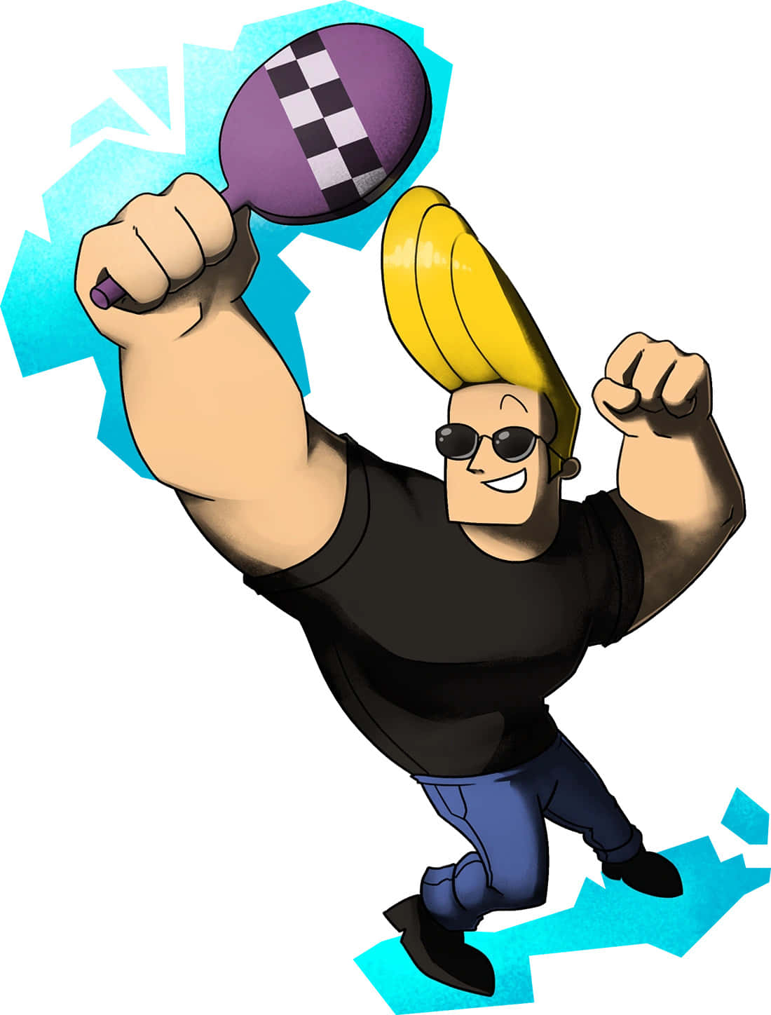 Johnny Bravo Being Vain Background