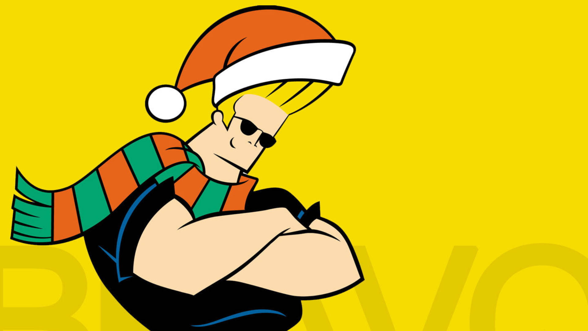 Johnny Bravo Christmas Background