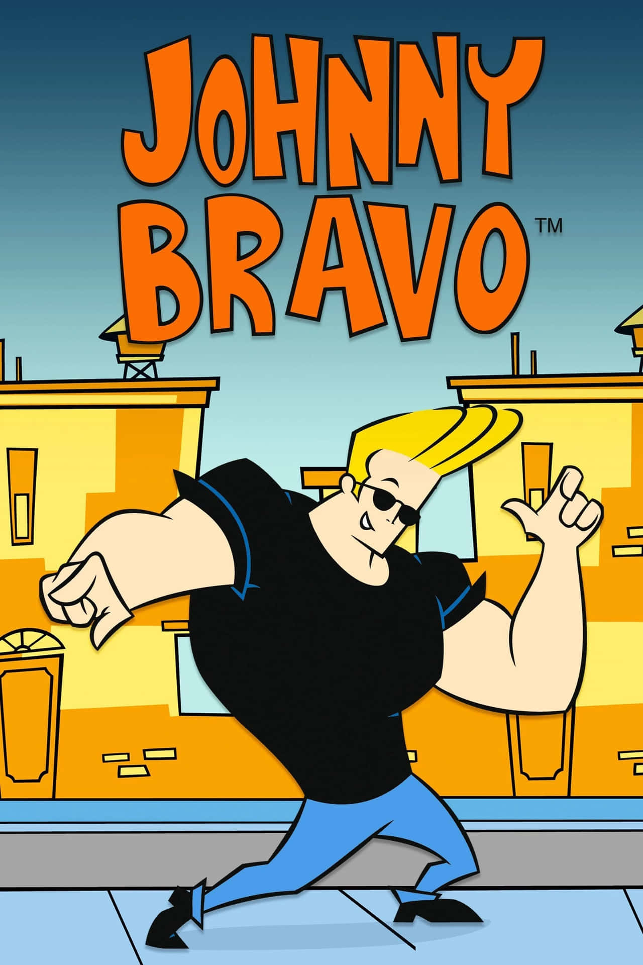 Johnny Bravo Doing A Vain Pose Background