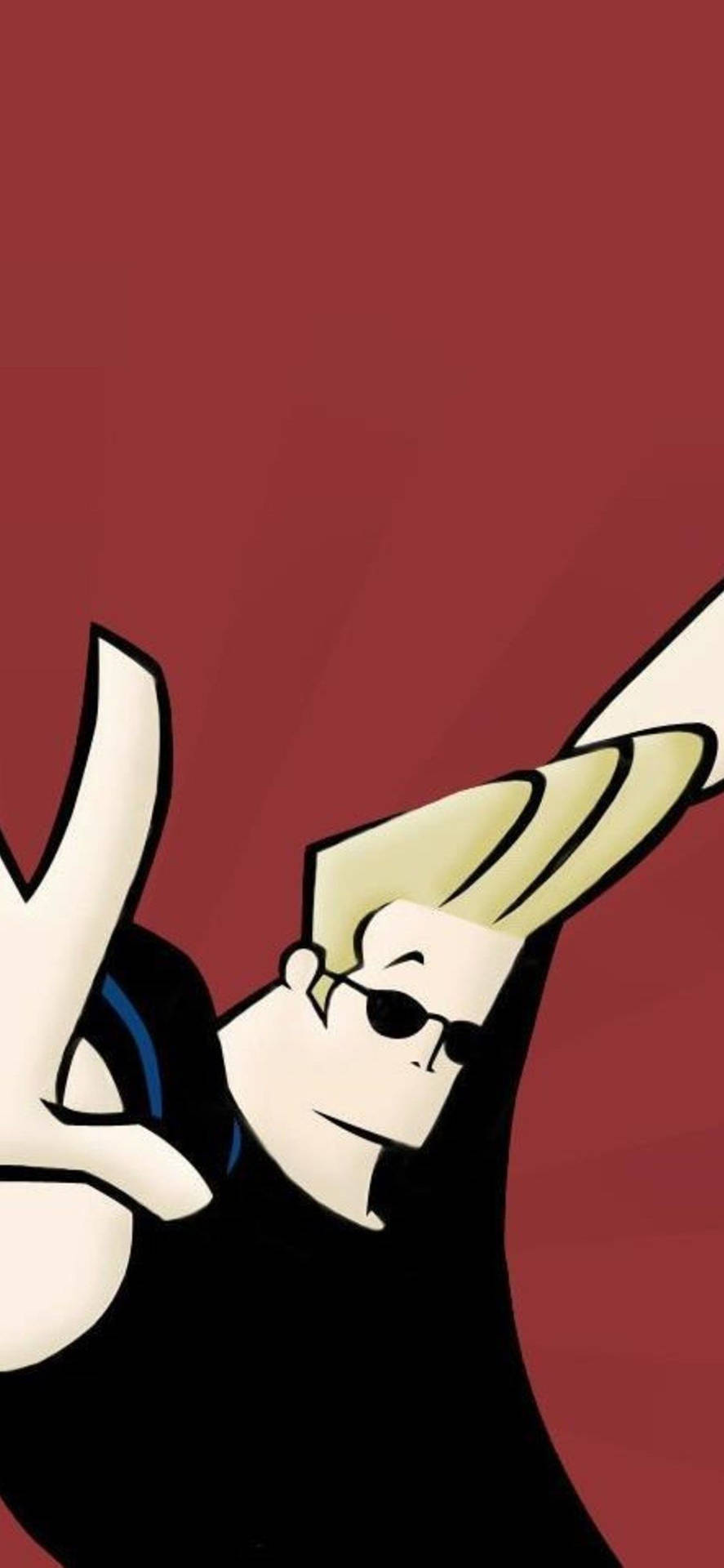 Johnny Bravo Striking A Pose In His Classic Style Background