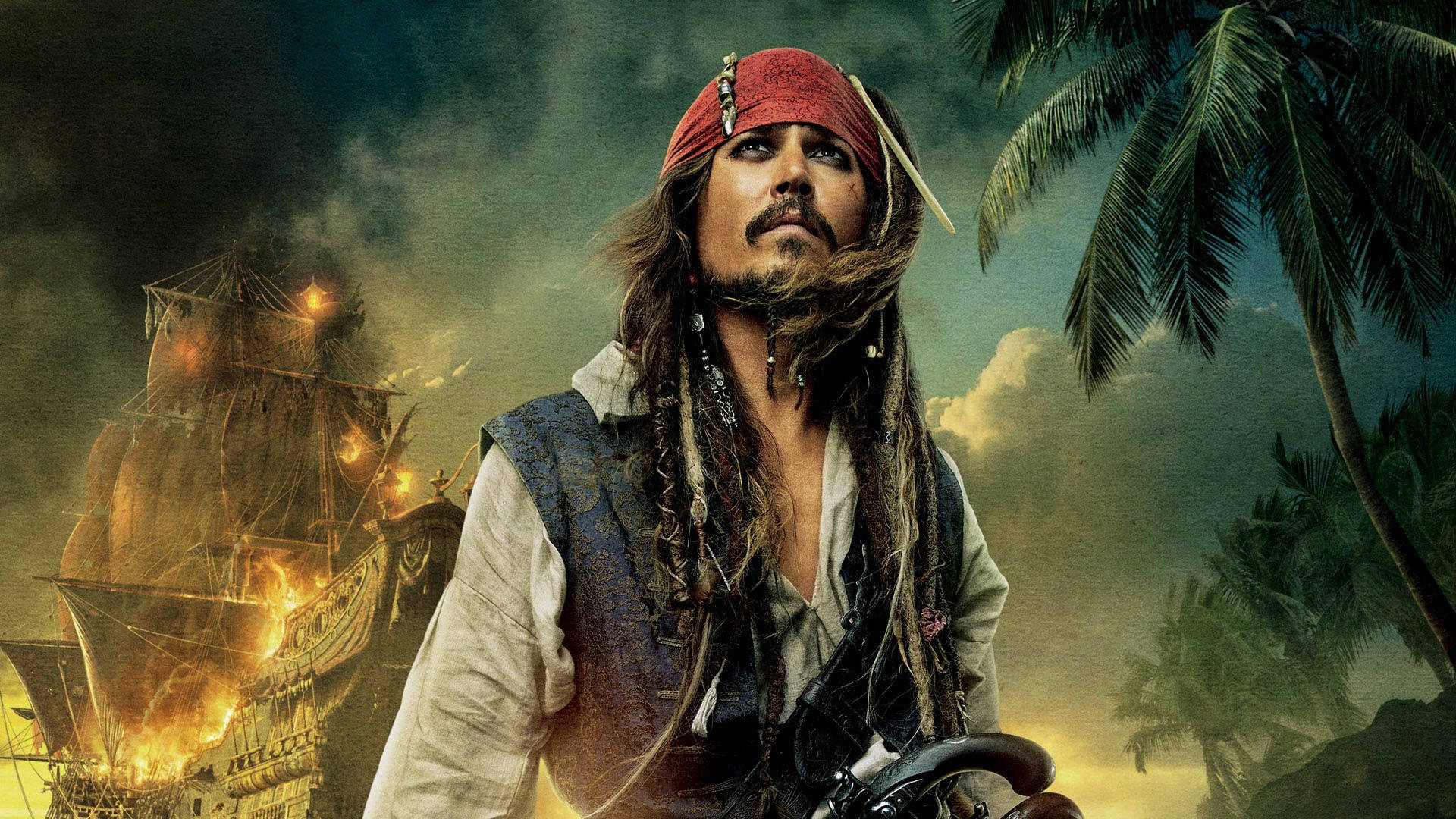 Johnny Depp Pirates Of The Caribbean Background