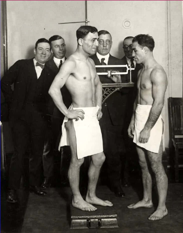 Johnny Dundee And Jack Bernstein's Weigh-in Background