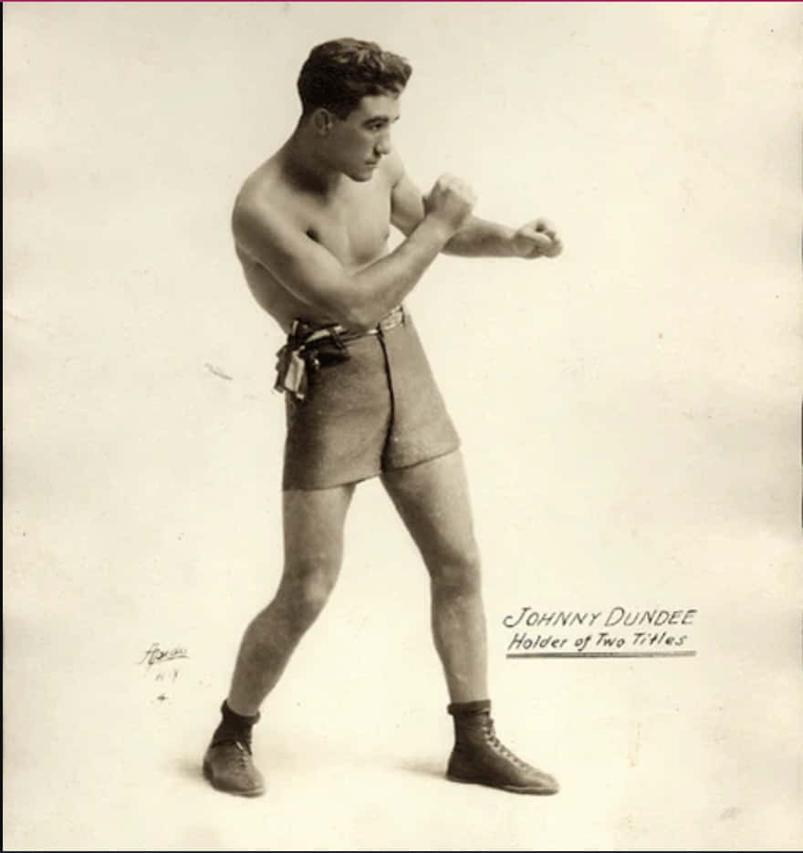 Johnny Dundee's Boxing Poster Background