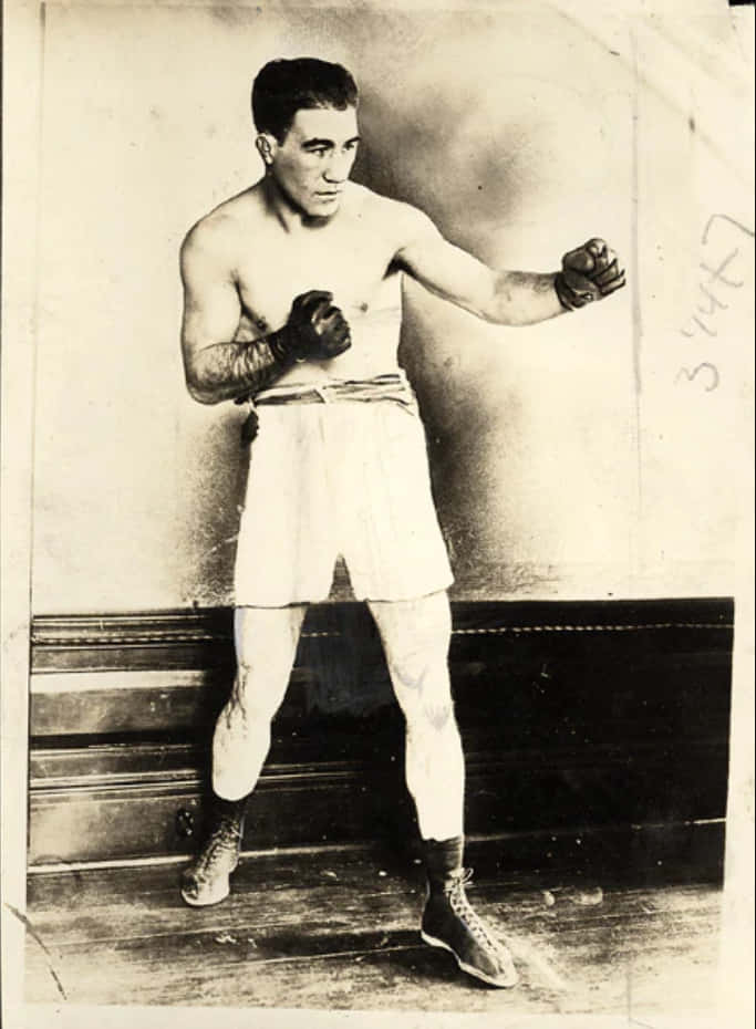 Johnny Dundee's Orthodox Boxing Stance Background
