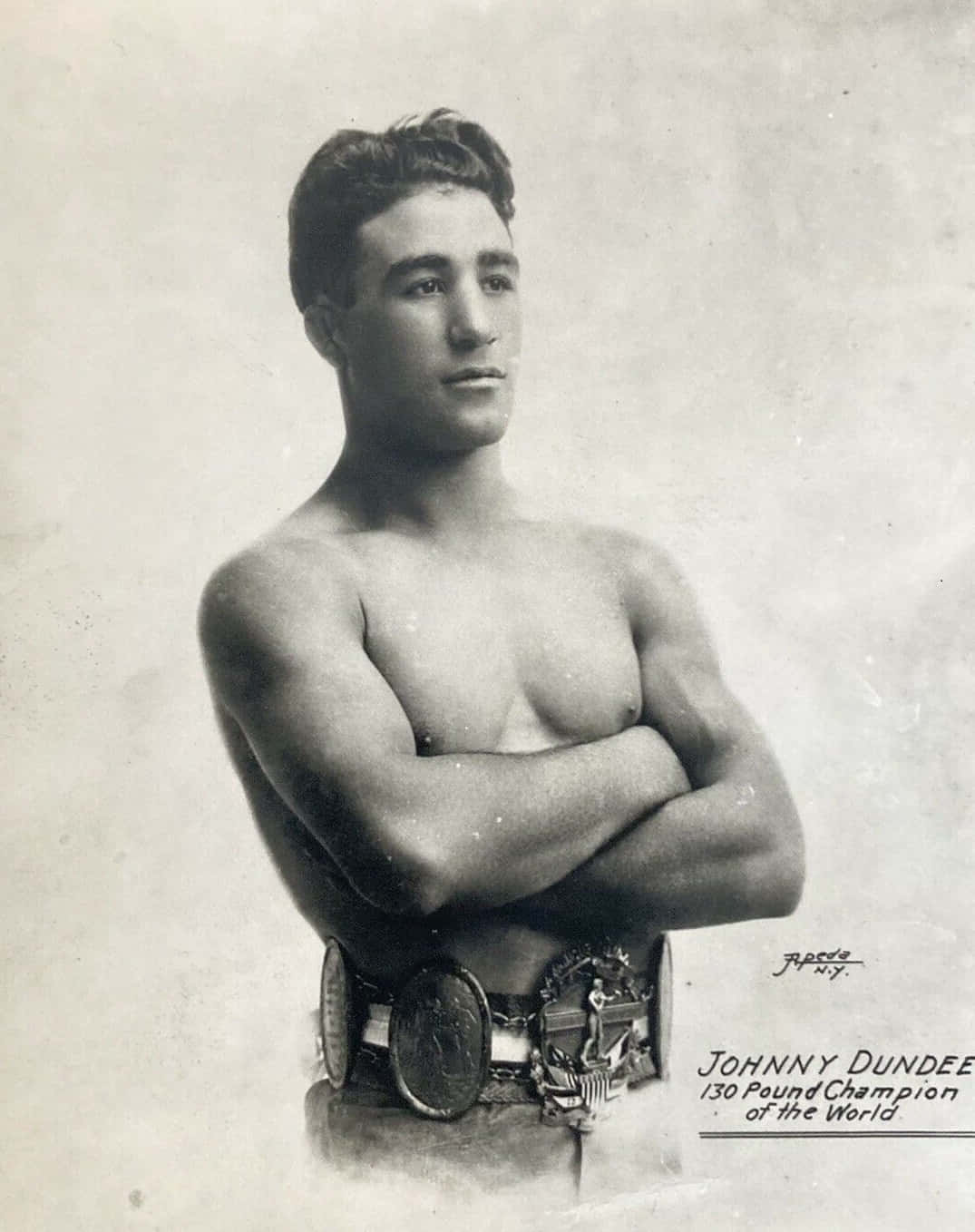 Johnny Dundee's Signed Photo Background