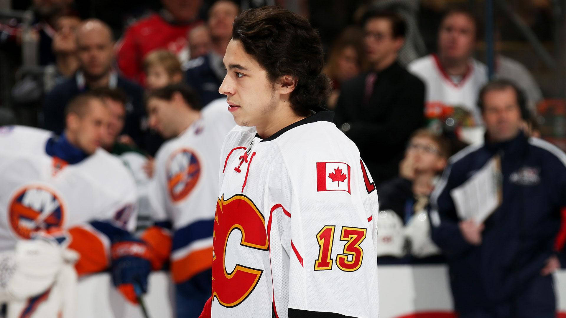 Johnny Gaudreau Ice Hockey Calgary Flames Canada Background