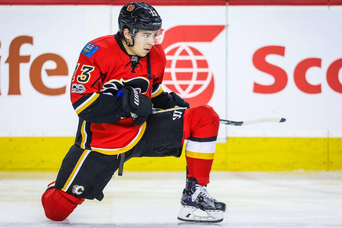 Johnny Gaudreau Ice Hockey Calgary Flames Forward Background