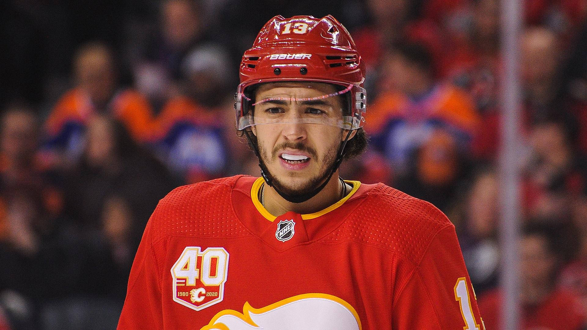 Johnny Gaudreau Ice Hockey Calgary Flames Game Background