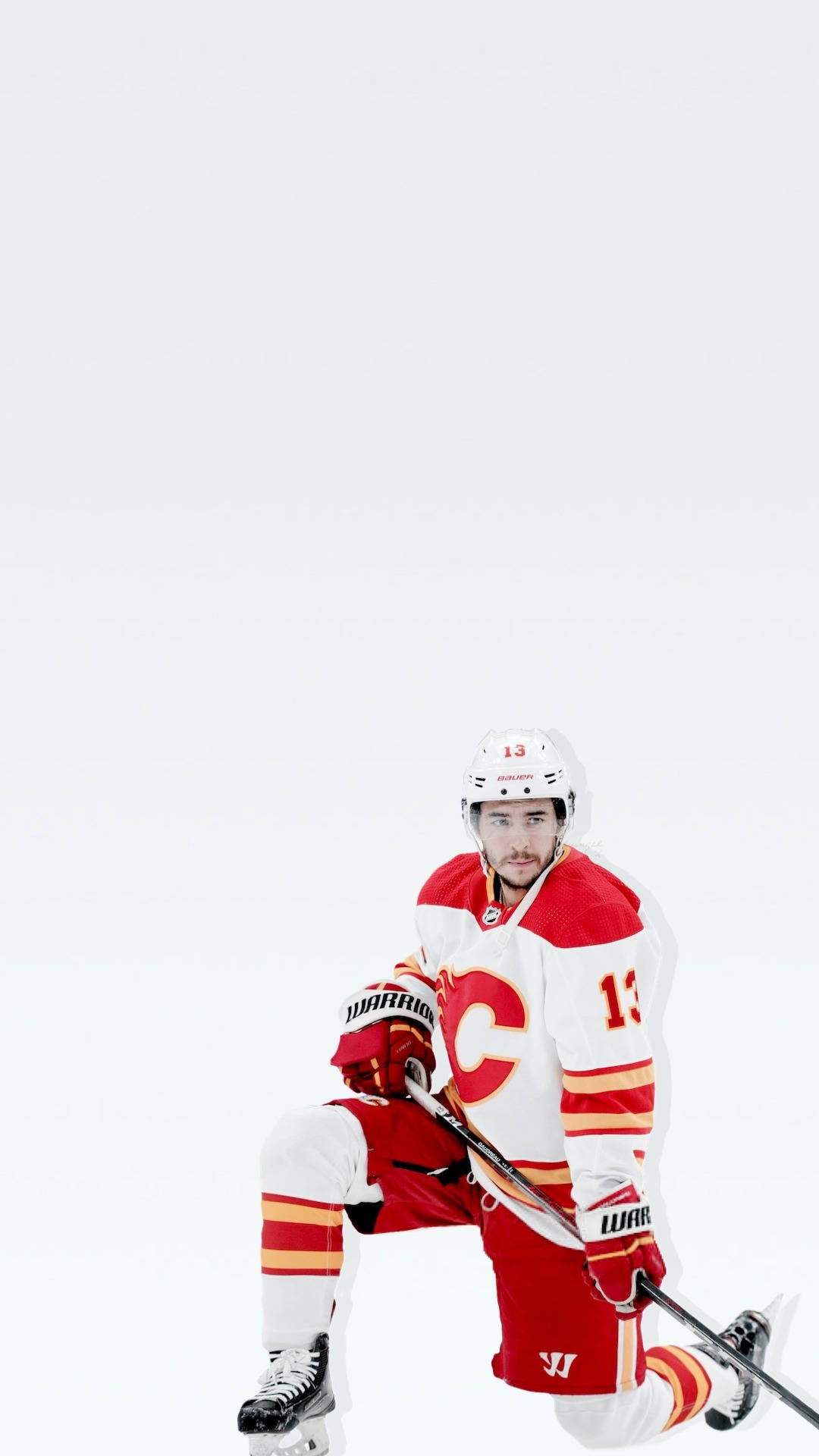 Johnny Gaudreau Ice Hockey Calgary Flames Minimalist Background