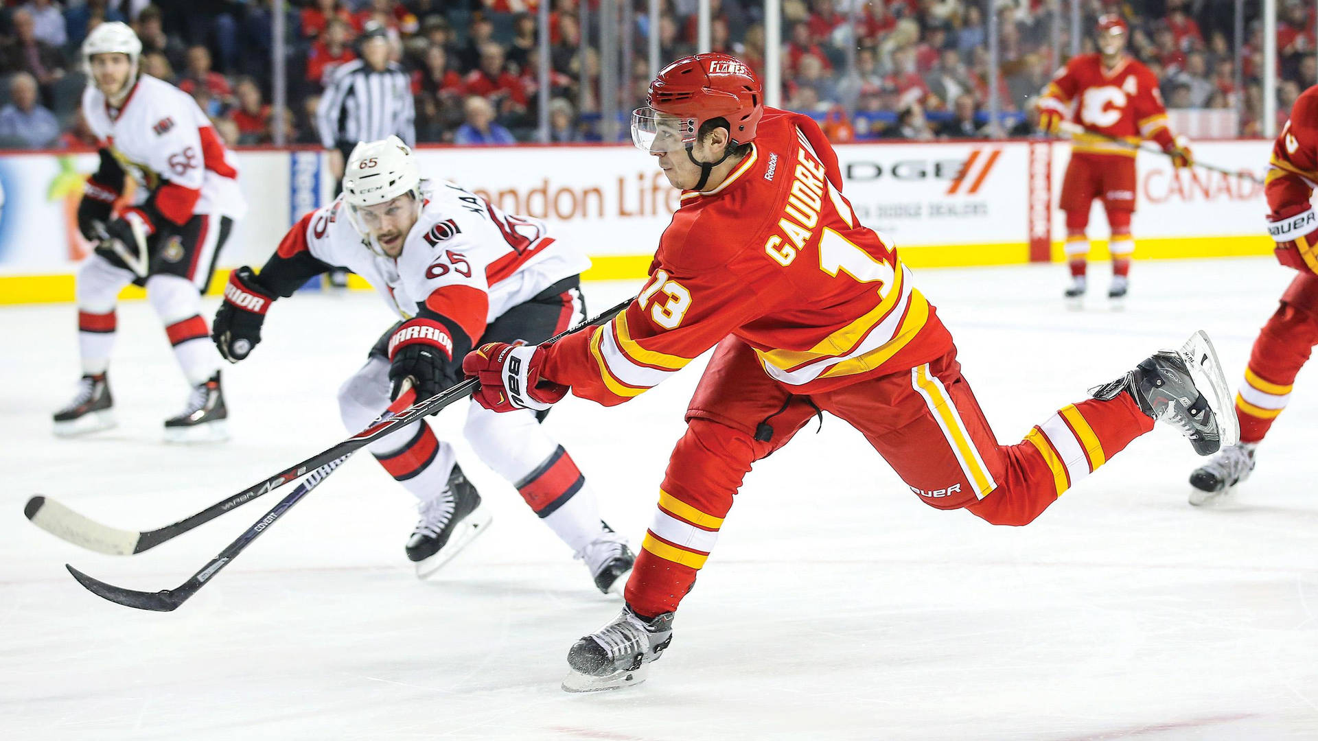 Johnny Gaudreau Ice Hockey Calgary Flames New Jersey Devils Background