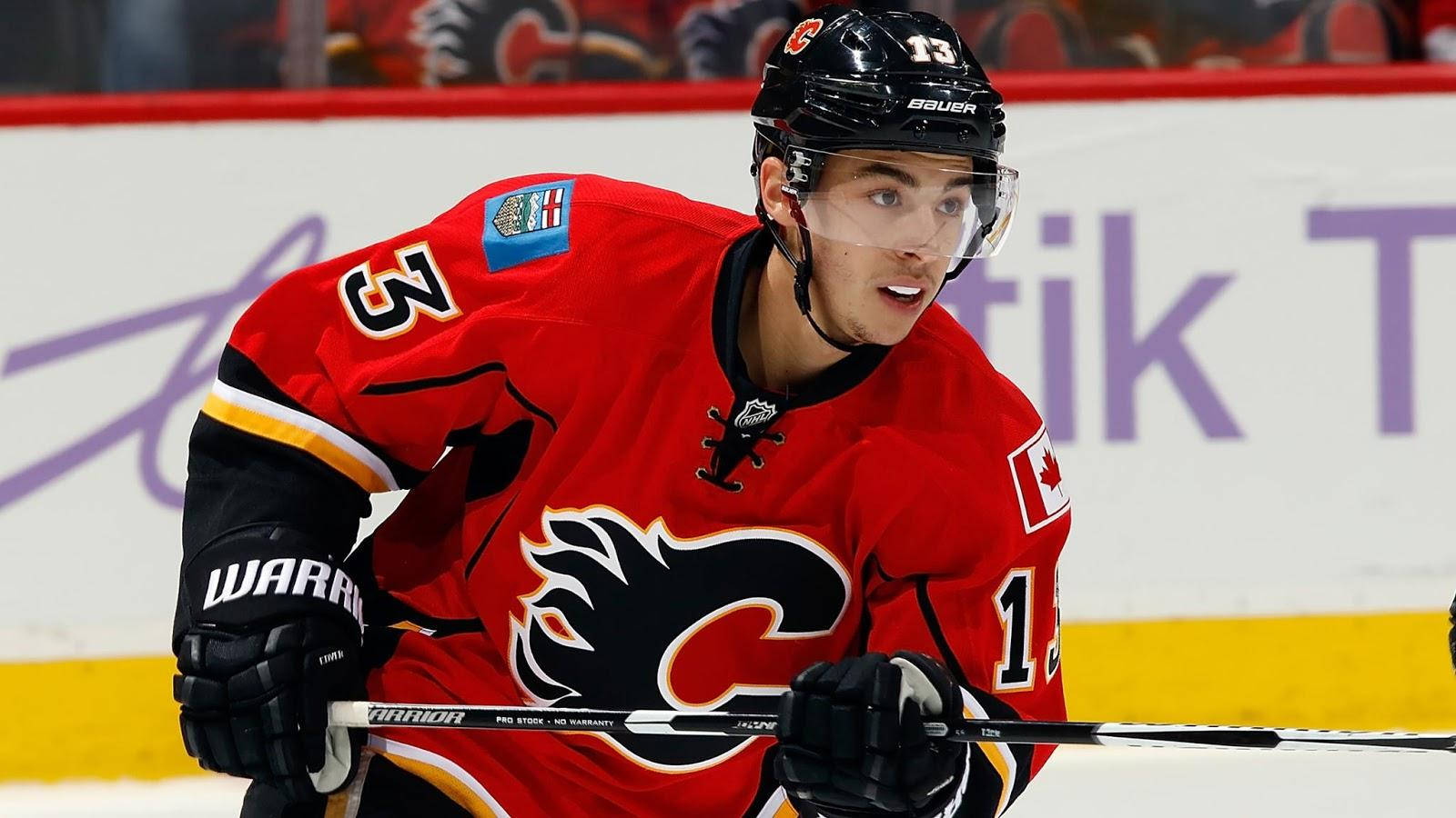 Johnny Gaudreau Ice Hockey Calgary Flames Sports Background