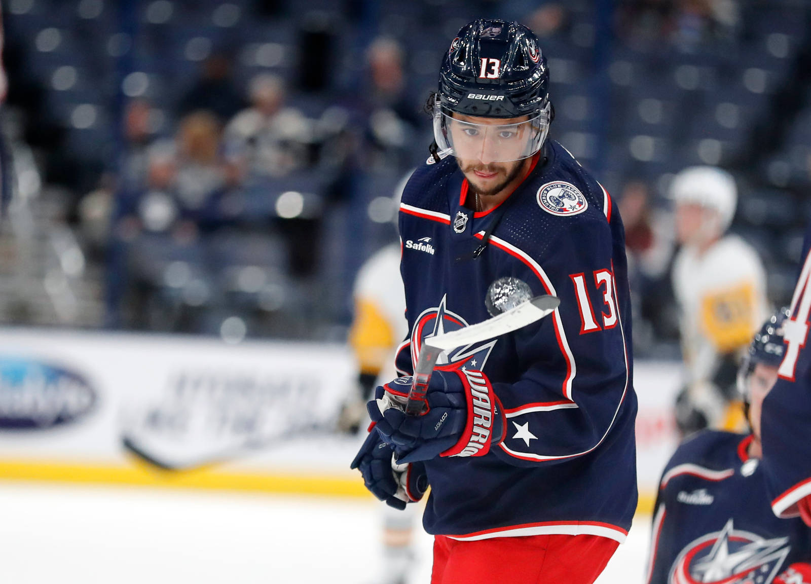 Johnny Gaudreau Ice Hockey Columbus Blue Jackets Background