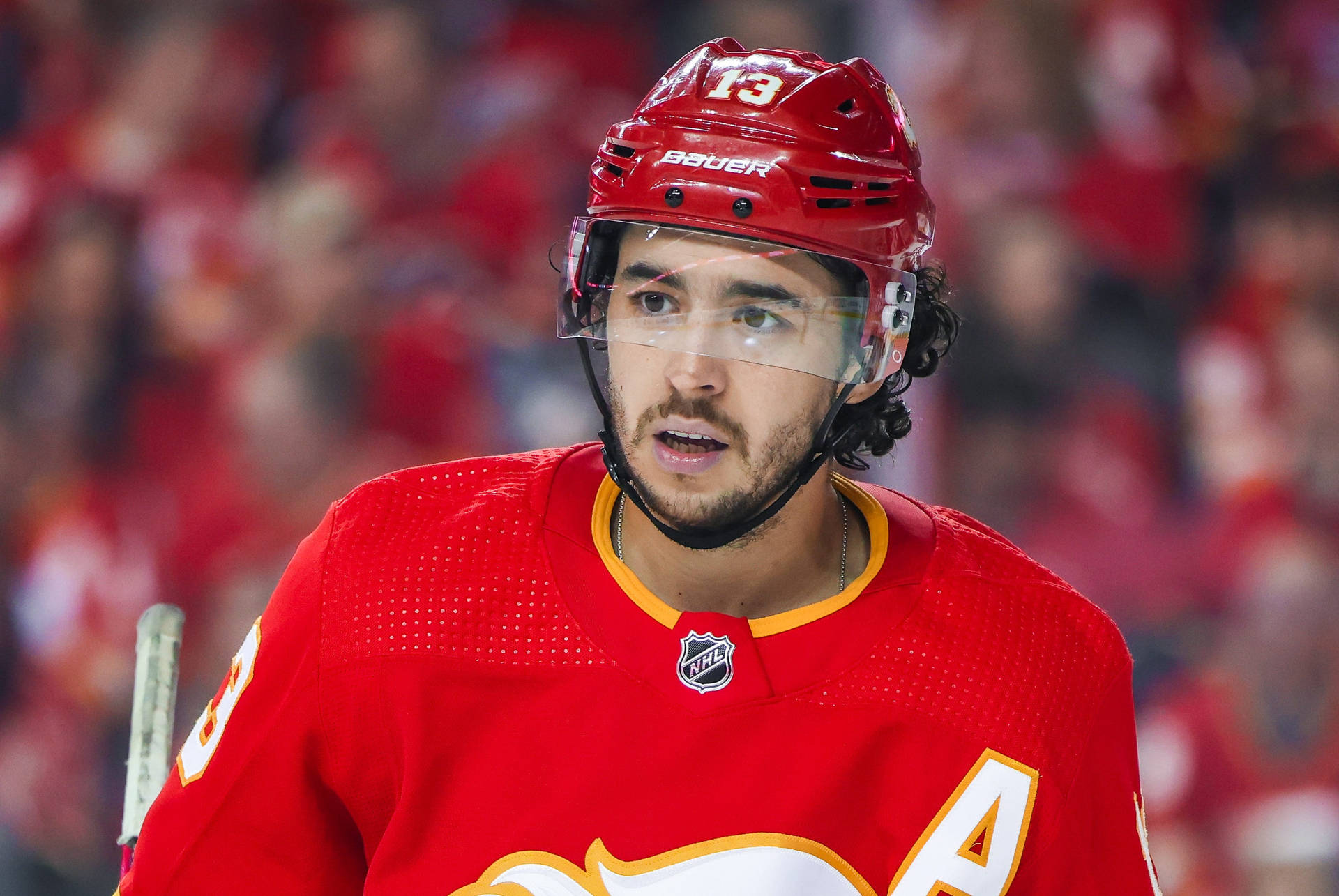 Johnny Gaudreau Ice Hockey Game Player Background