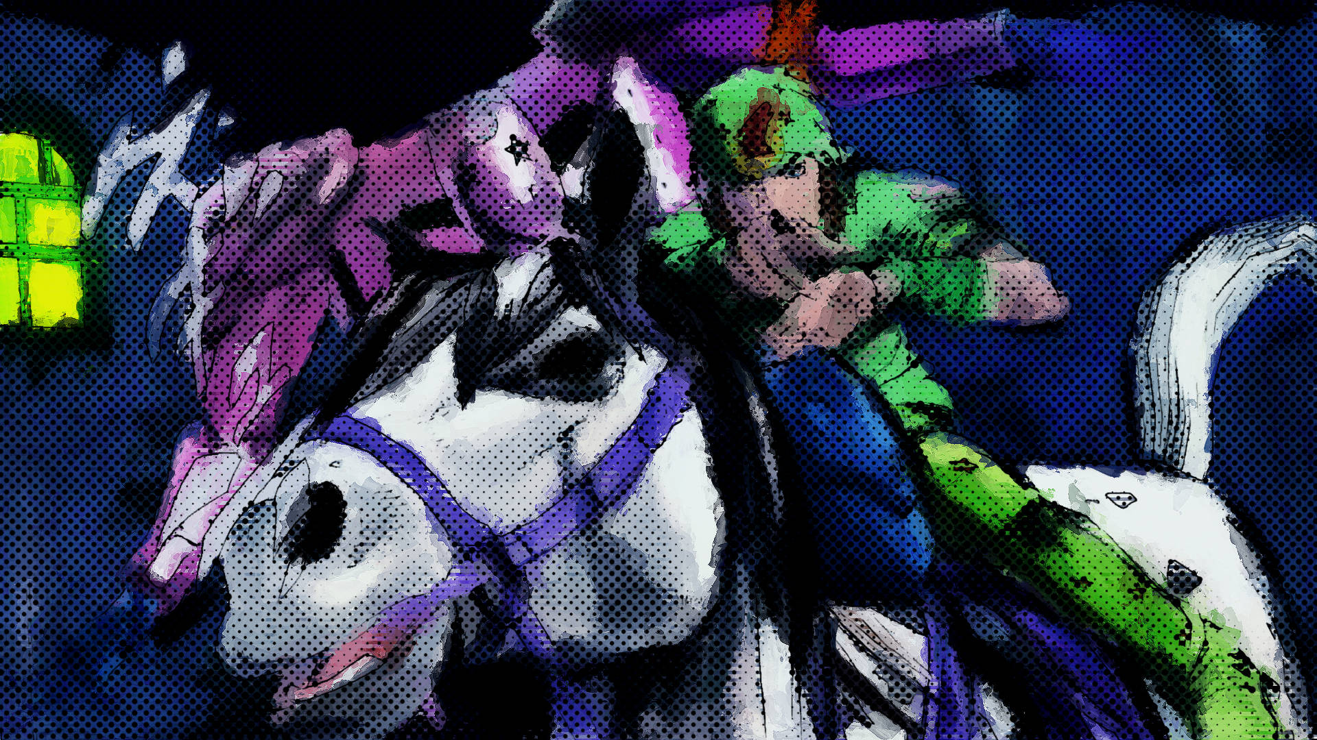 Johnny Joestar Kira Horse Background