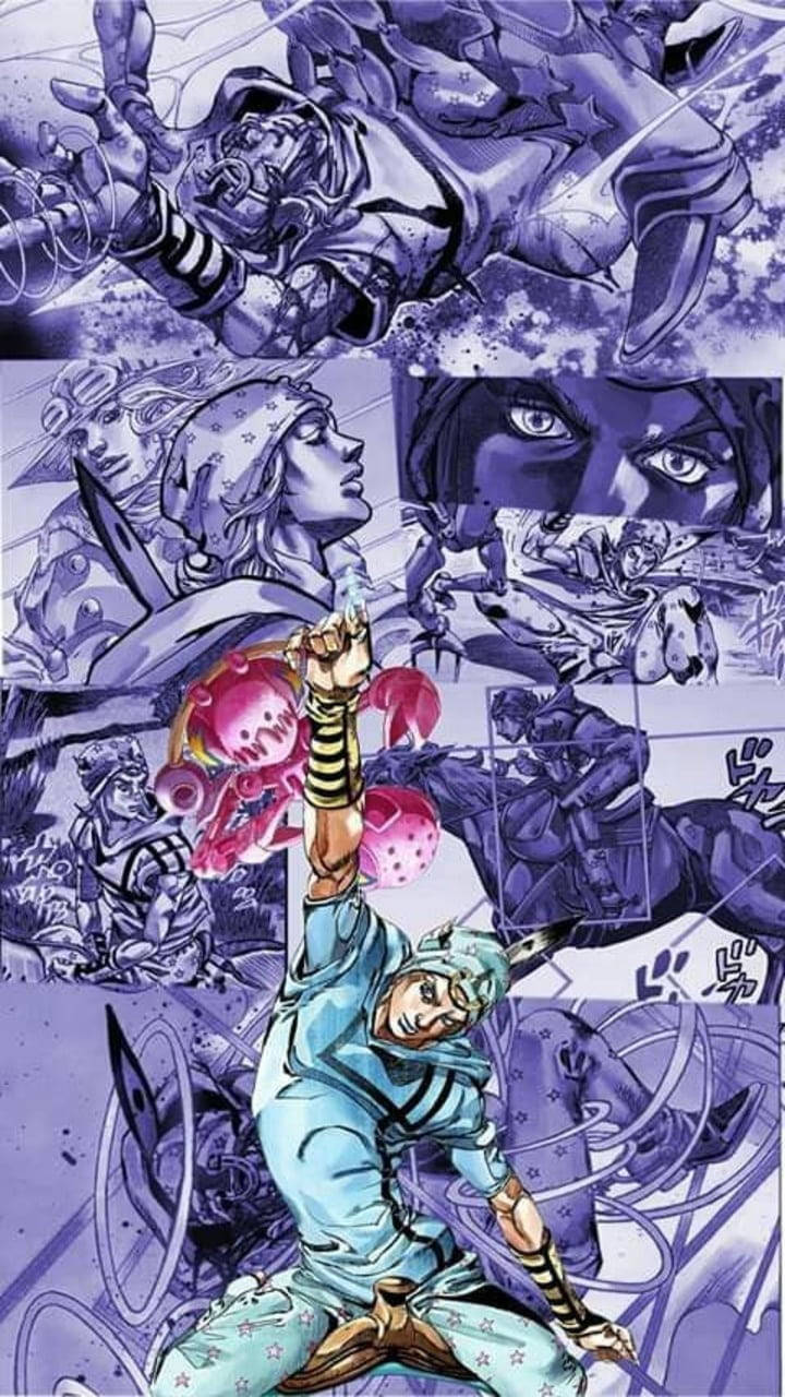 Johnny Joestar Manga Panels Background