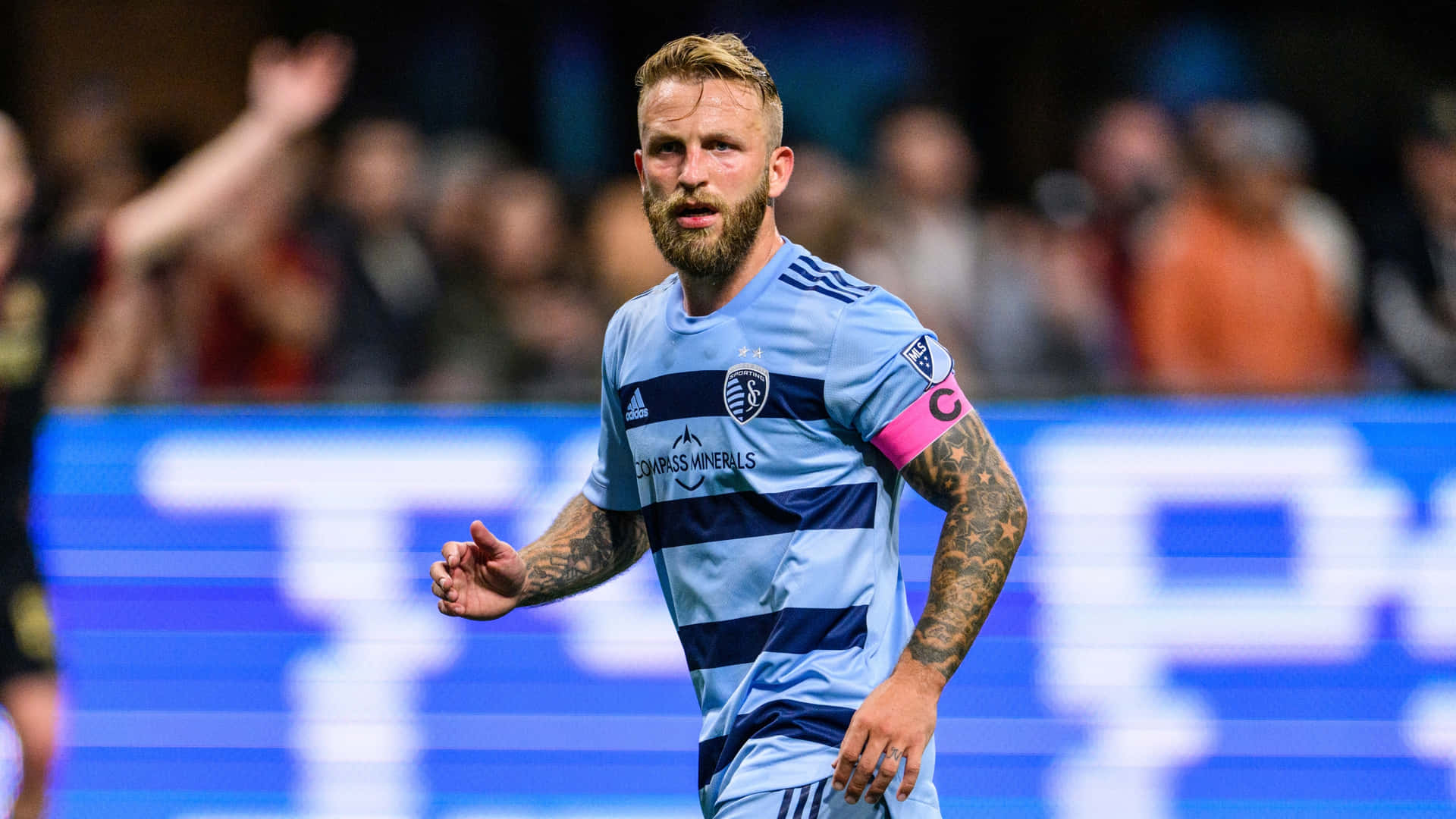 Johnny Russell In Action For Sporting Kansas City Against Atlanta United 2022. Background