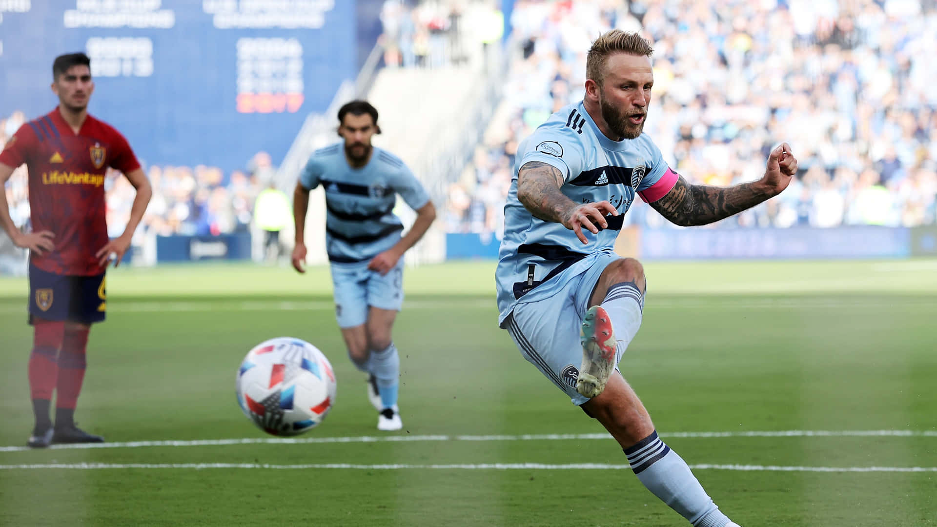 Johnny Russell Sporting Kansas City Versus Real Salt Lake 2021 Background