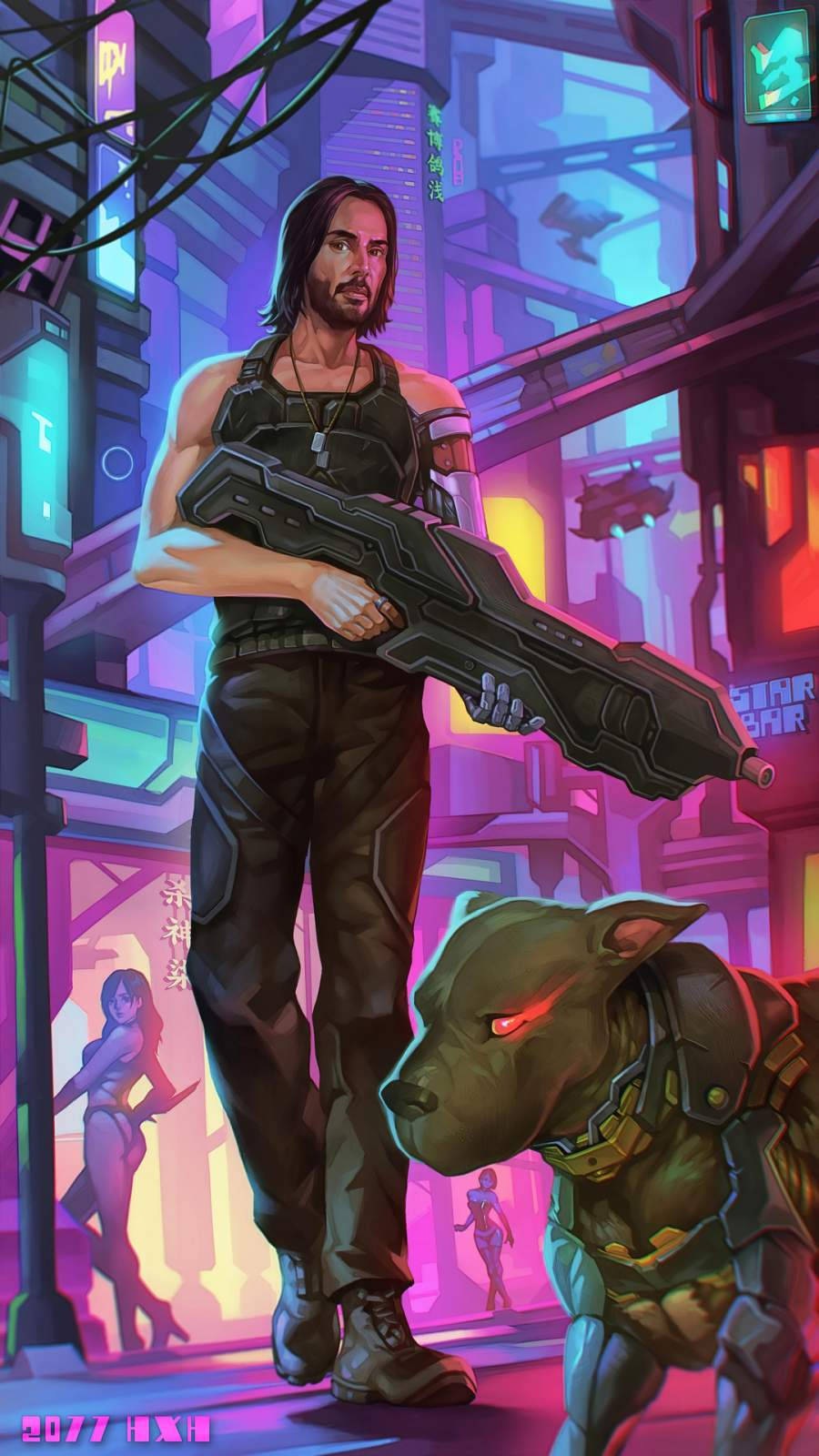 Johnny Silverhand Cyberpunk 2077 Iphone Background