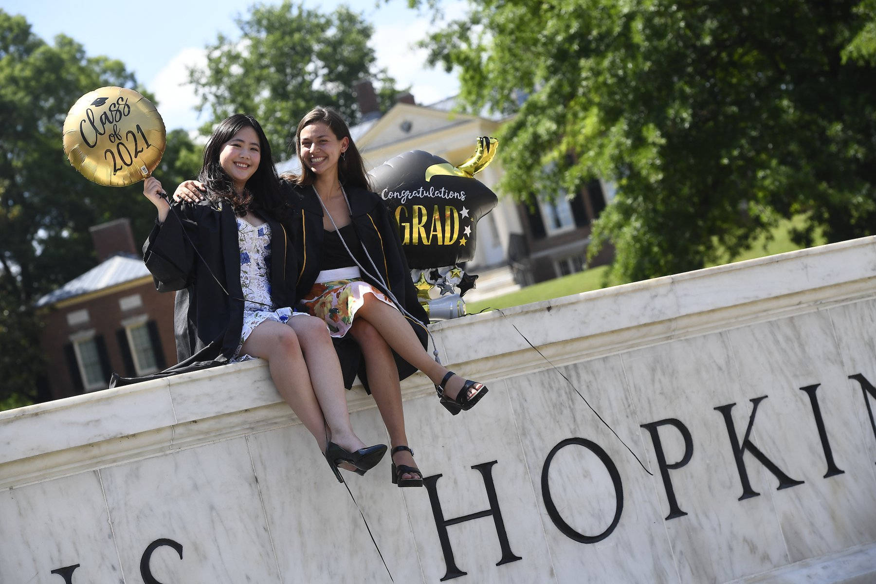 Johns Hopkins University Happy Graduates Background