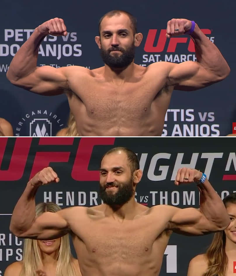 Johny Hendricks Flexing Biceps