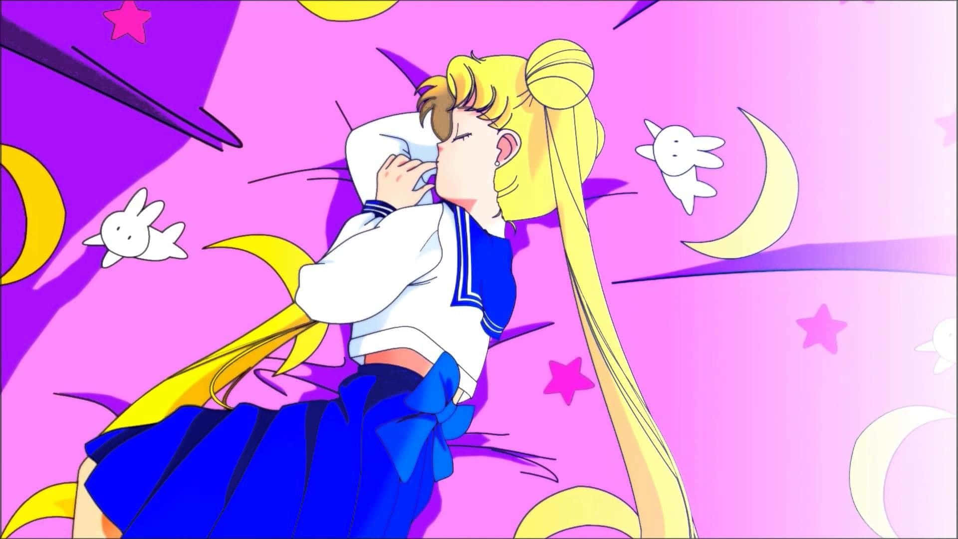 Join Aesthetic Sailor Moon On Her Magical Adventure