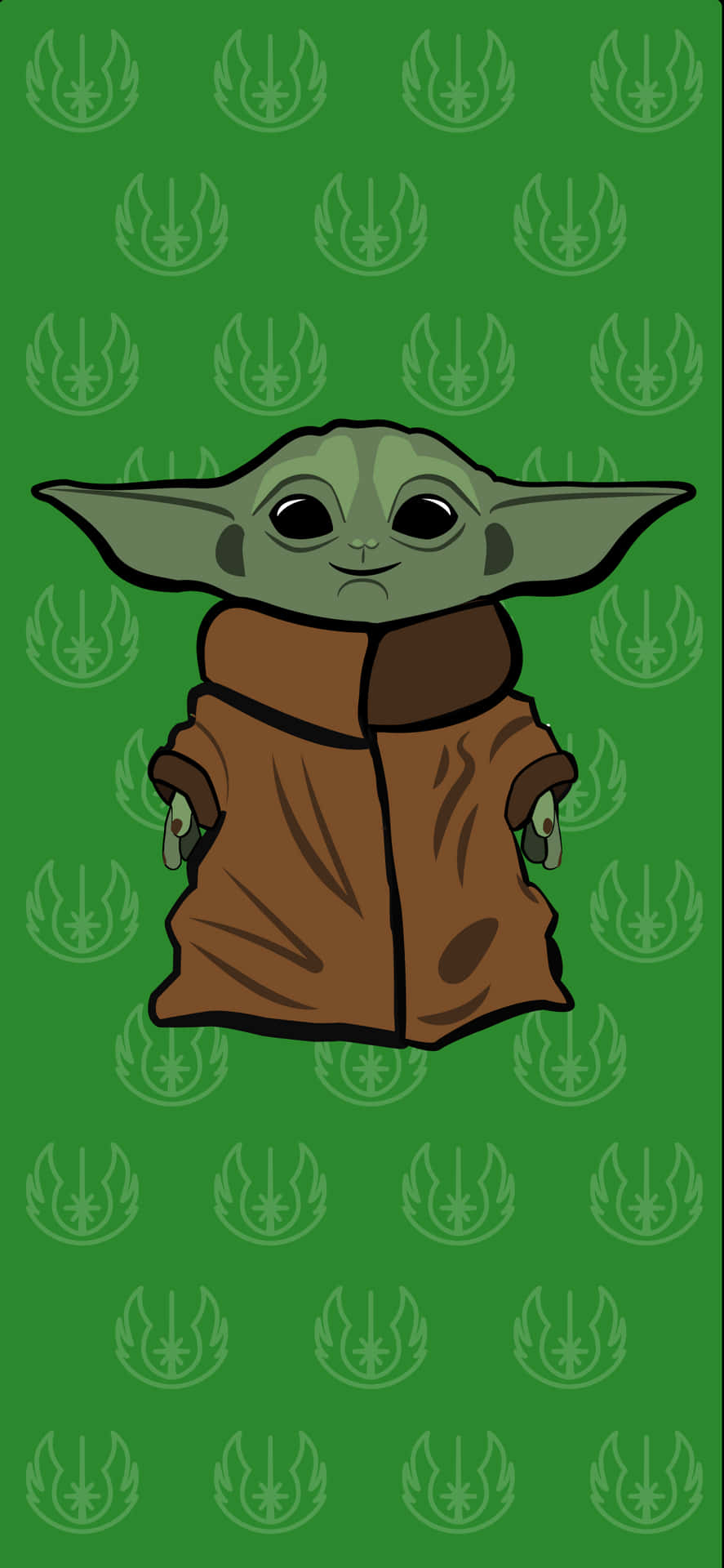 Join Baby Yoda On His Space Adventures Background