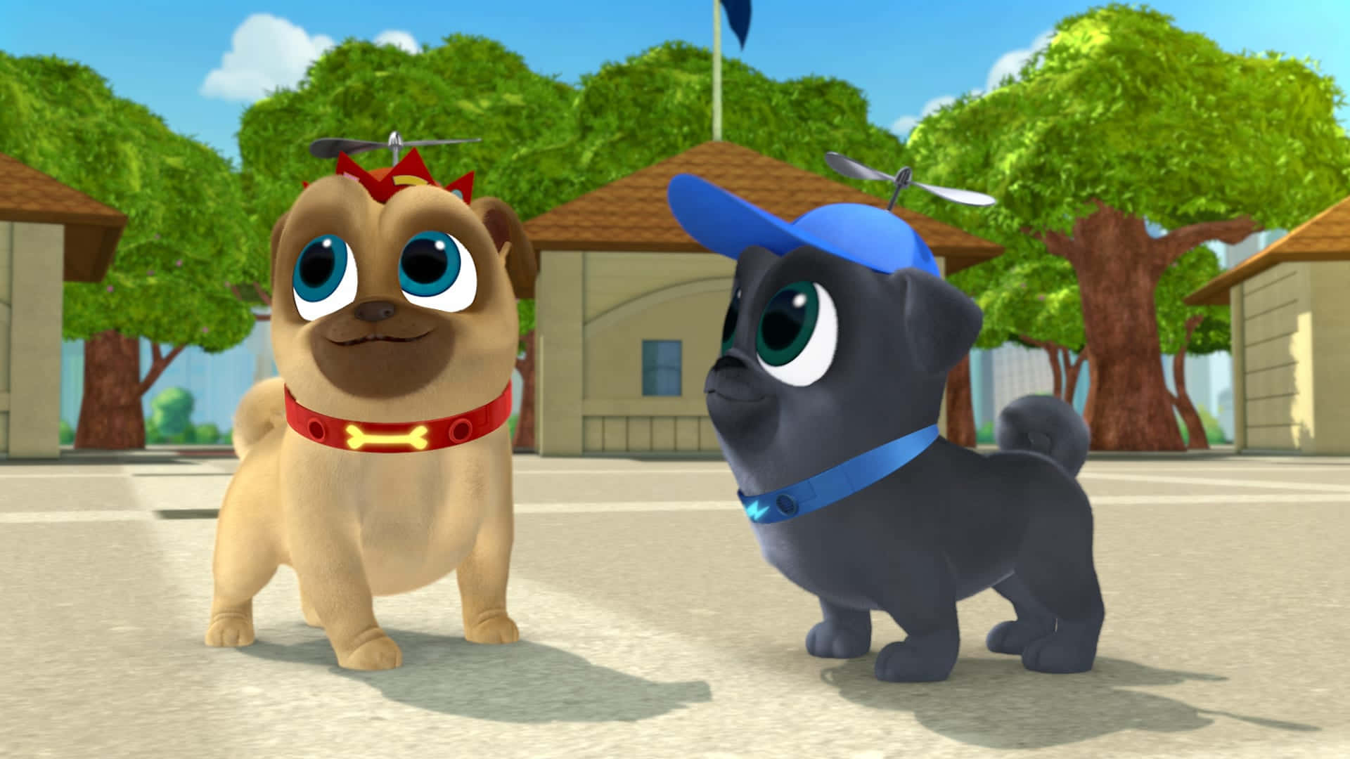 Join Bff Puppy Pals Bingo And Rolly On Their Fun Adventures! Background