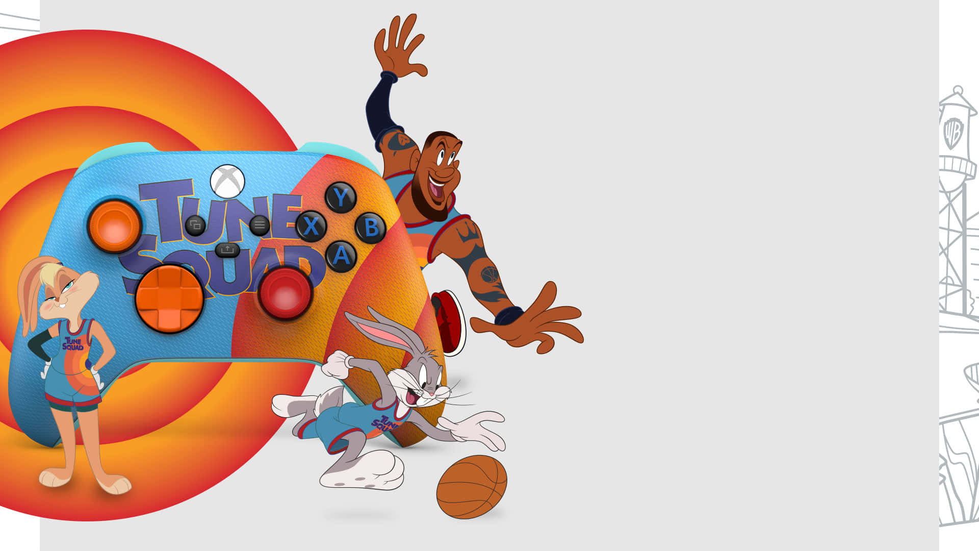Join Bugs Bunny, Lebron James, And The Rest Of The Looney Tunes Gang On An Out Of This World Adventure In Space Jam: A New Legacy Background