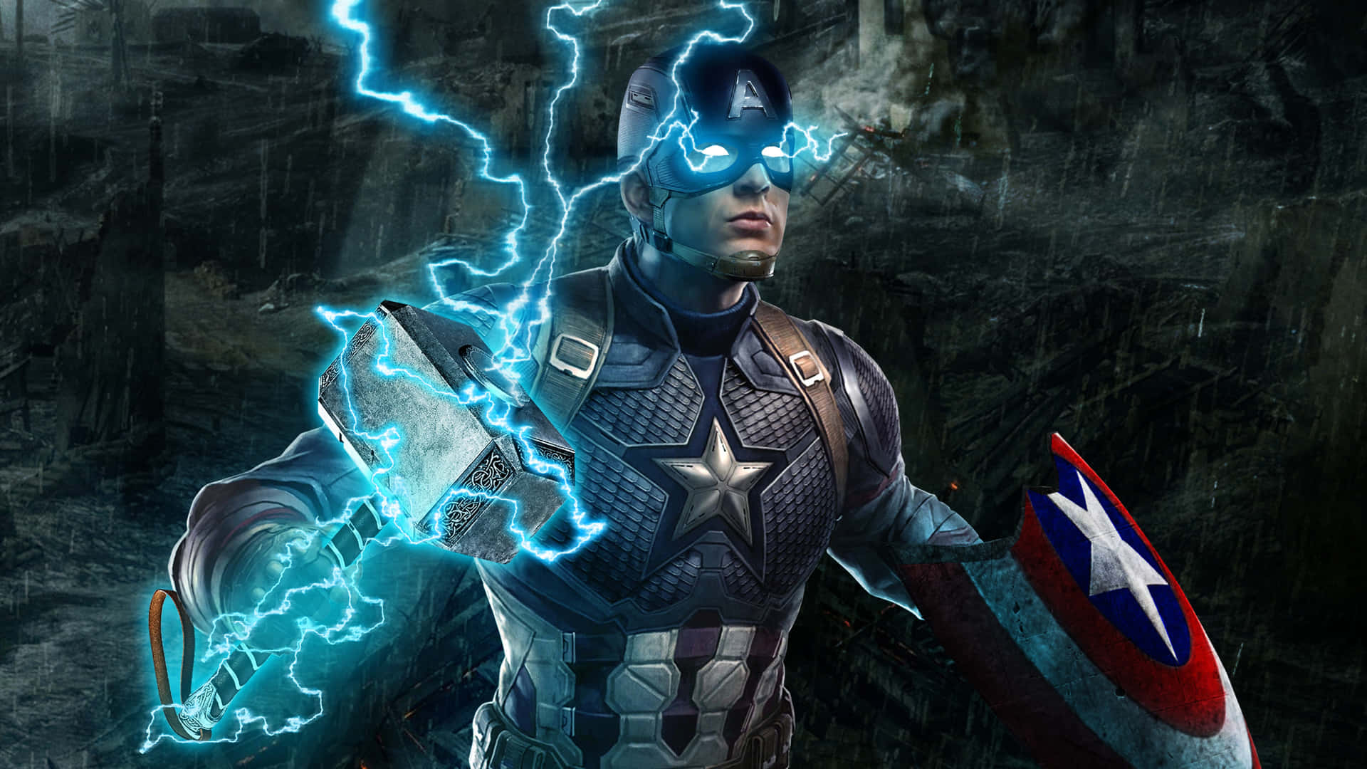 Join Captain America And Fight For Justice Background