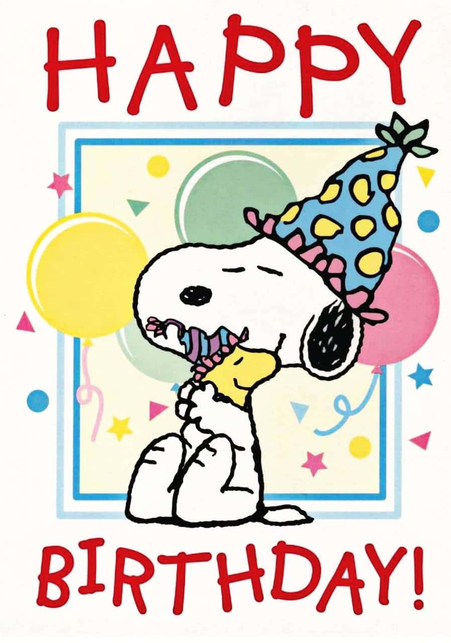 Join Charlie Brown And The Gang In Celebrating His Birthday! Background