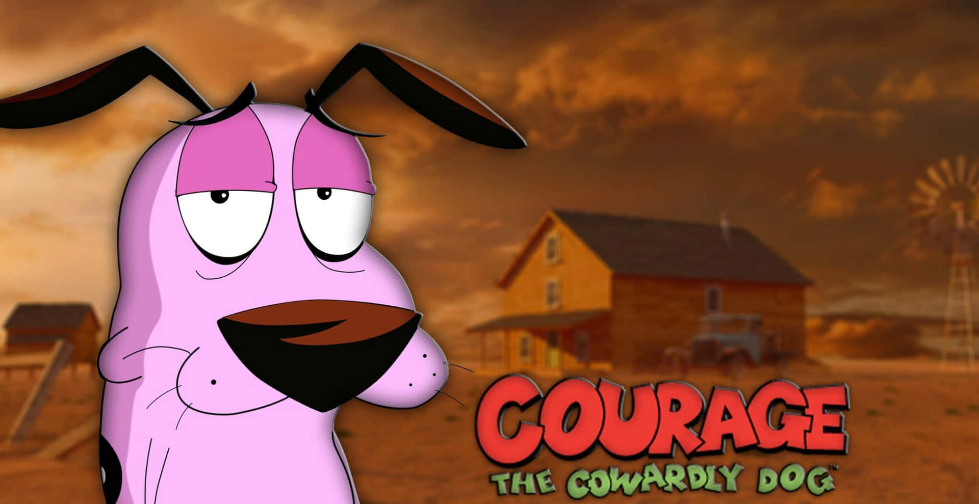 Join Courage In His Hilarious Misadventures Background