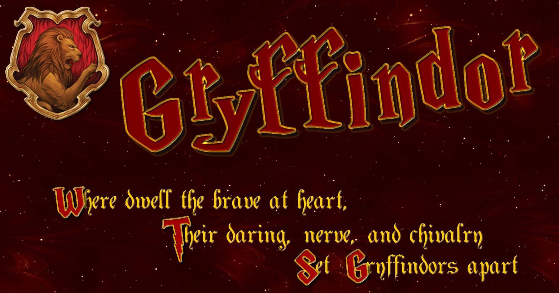 Join Gryffindor - Home Of Courageous And Daring People Background