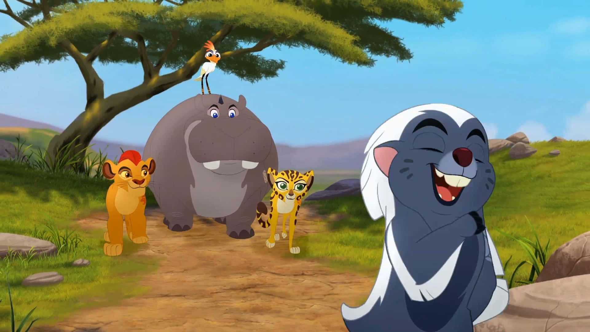 Join Kion And The Lion Guard To Protect The Pridelands Background