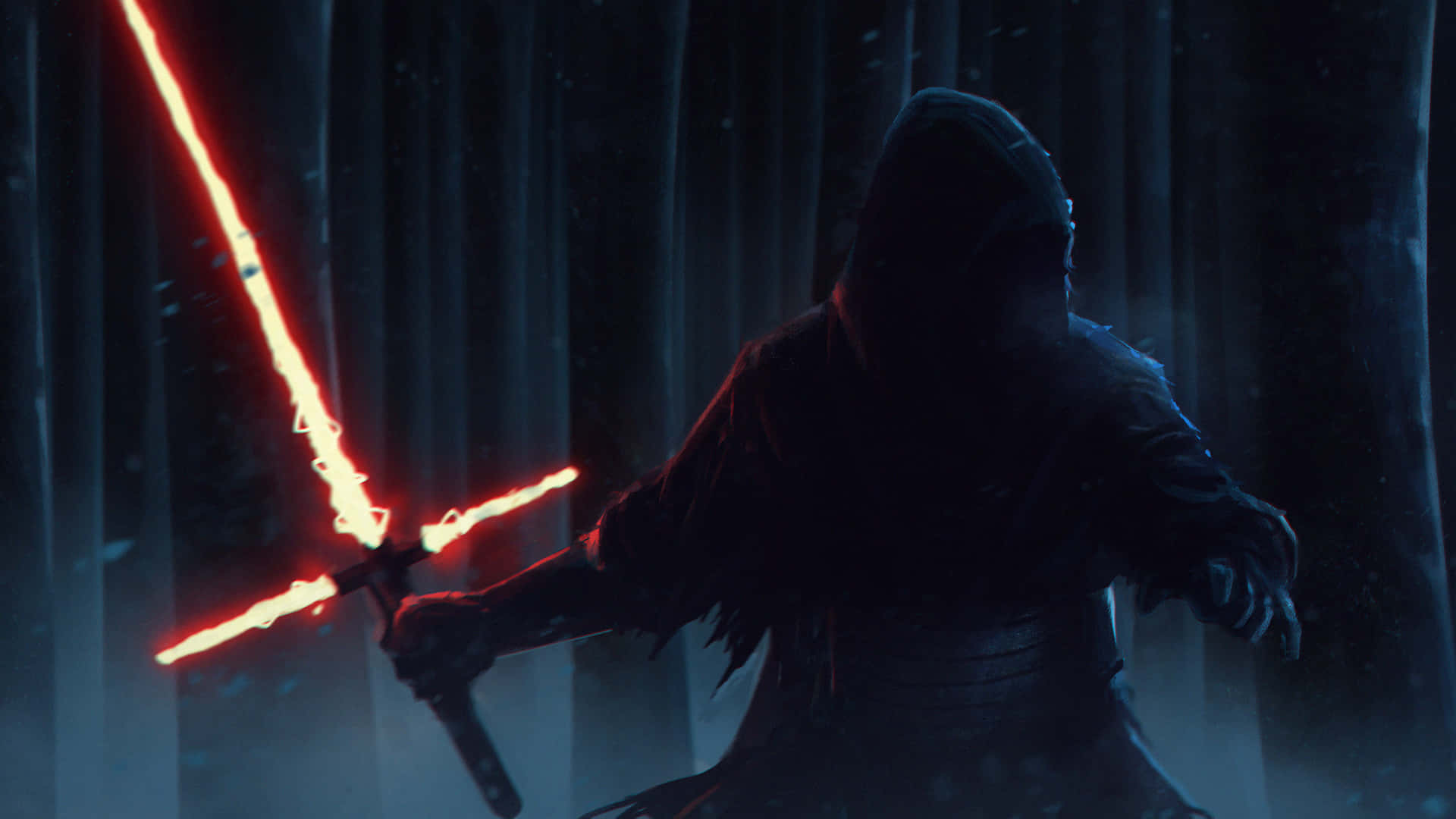 Join Kylo Ren On His Quest Of Darkness Background