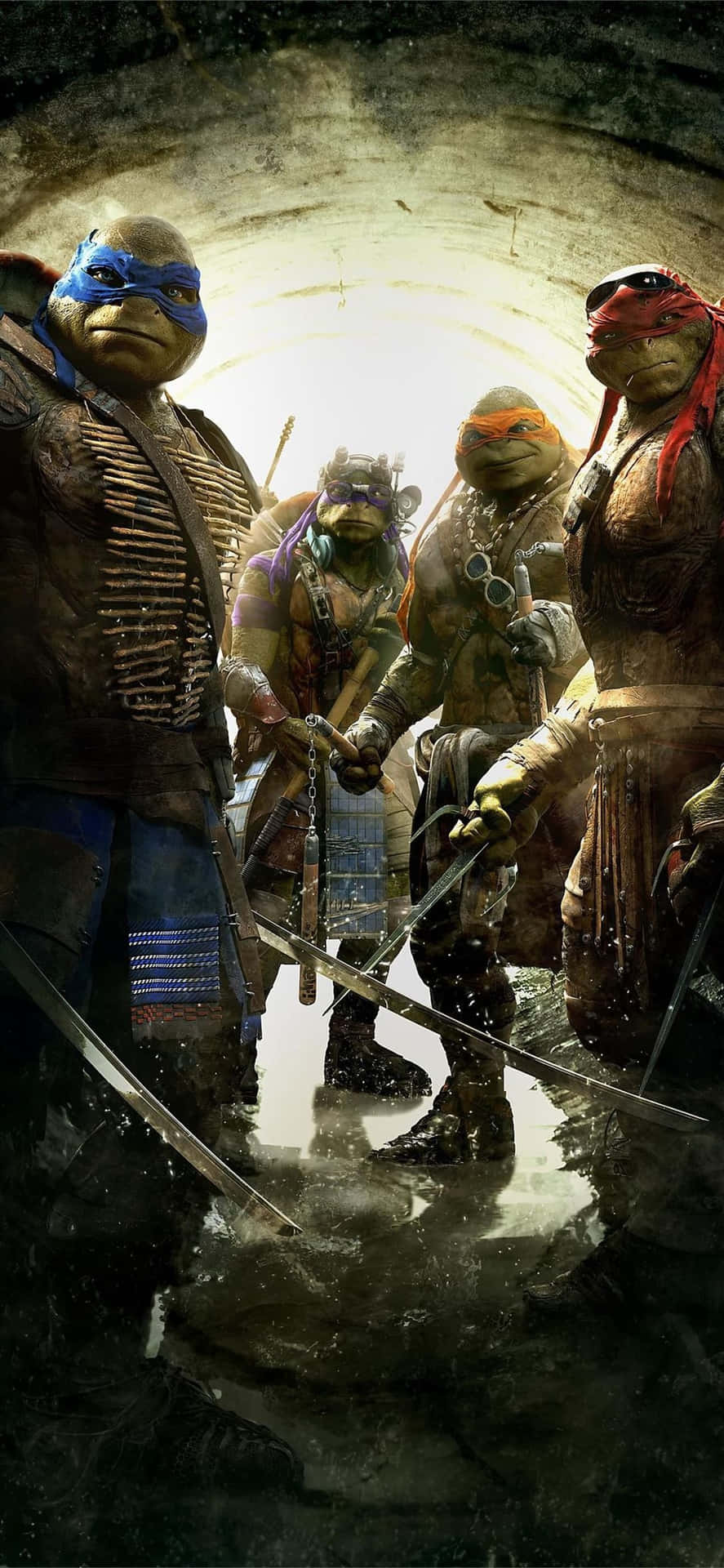 Join Leonardo, Donatello, Michelangelo, Raphael And Master Splinter In Their Adventure Through The Illusration Of Teenage Mutant Ninja Turtles Comic Book.