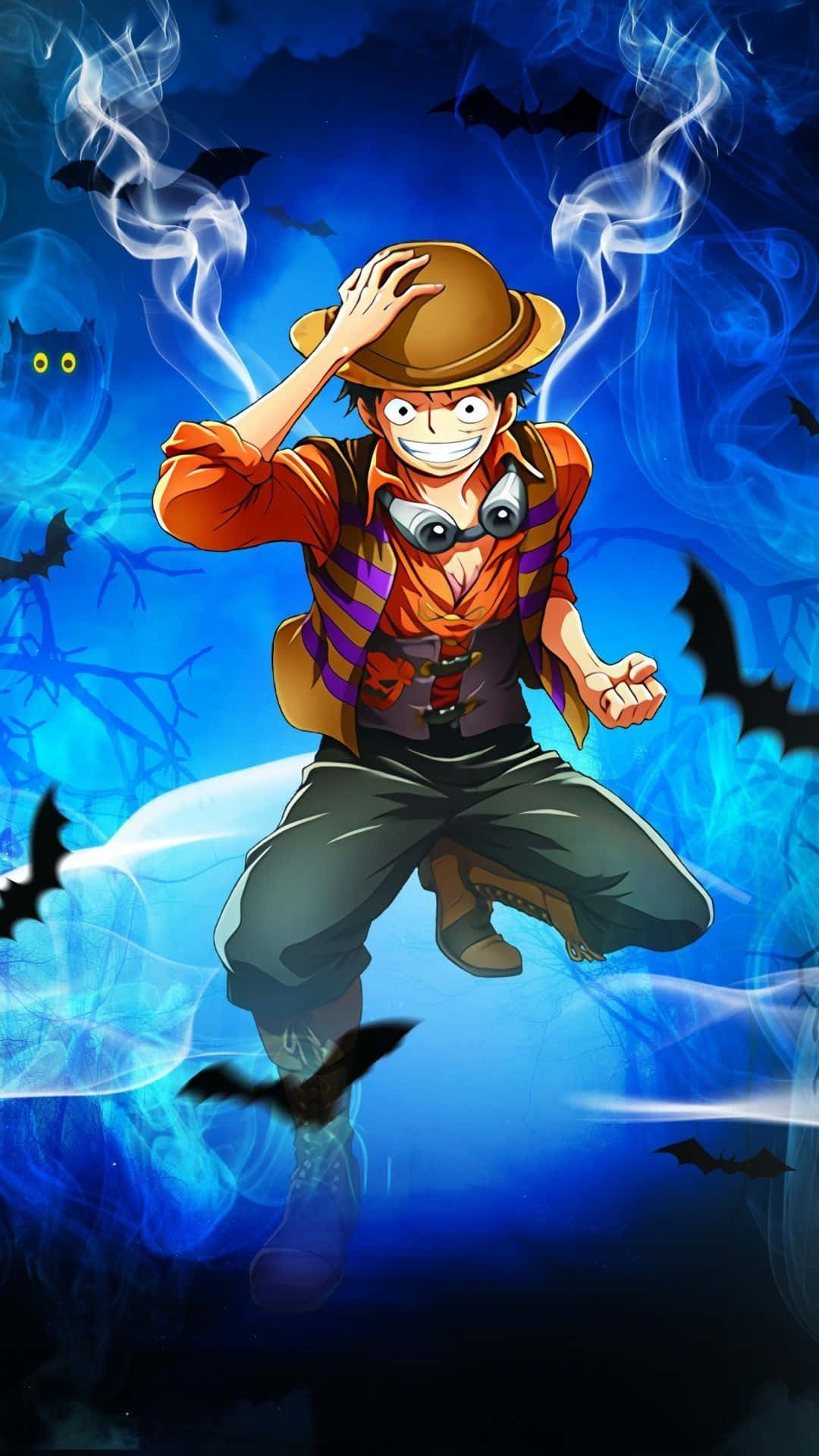 Join Luffy On His Adventure With The One Piece Luffy Iphone! Background