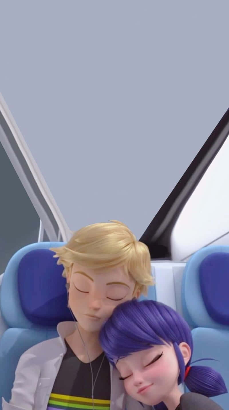 Join Marinette And Adrien On An Amazing Adventure! Background