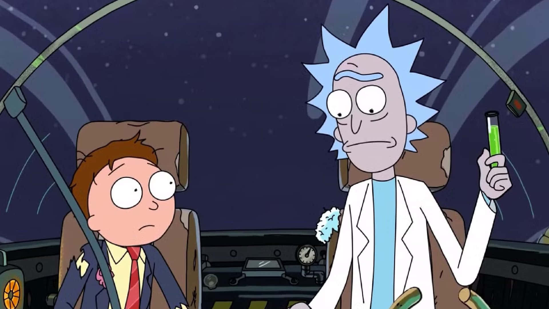 Join Rick And Morty On Their Cosmic Adventures! Background