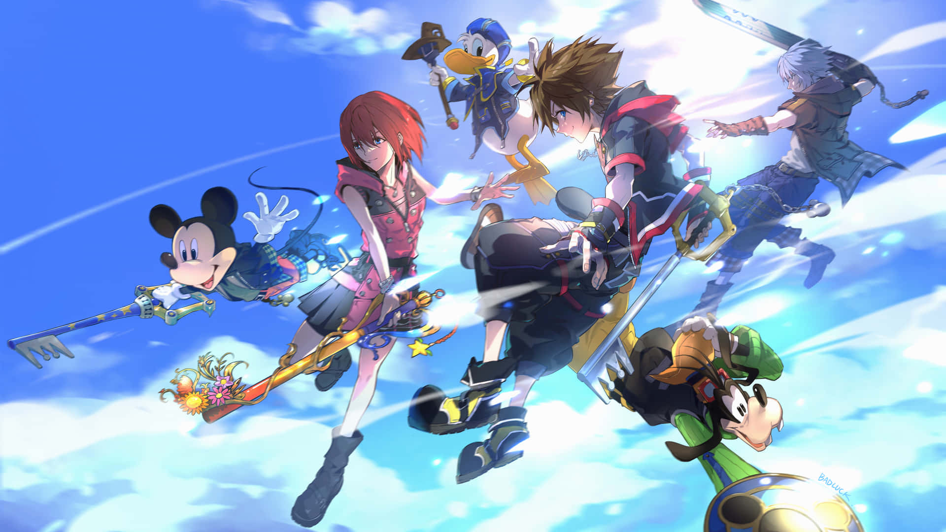 Join Roxas On A Journey Through Kingdom Hearts Background